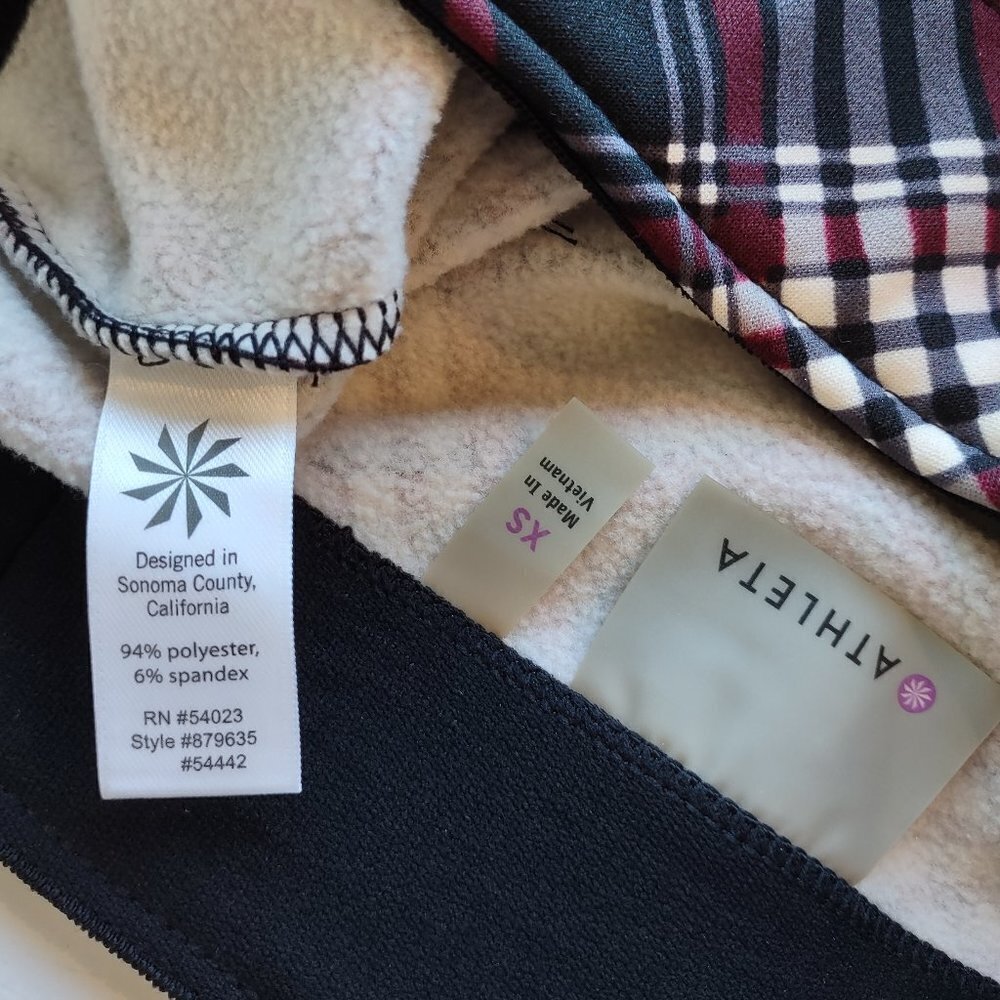 Athleta Thermal Tech Plaid Mini Skirt Women's Size XS Activewear Gorpcore - Picture 7 of 7
